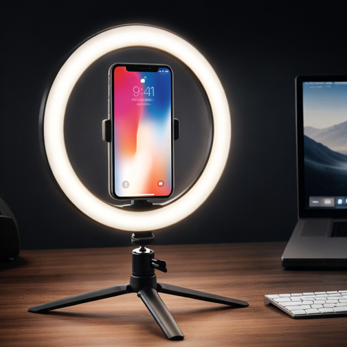 26cm LED Ring Light with Tripod Stand — Phone Holder, Bluetooth Remote, Perfect for TikTok, Reels & Video Calls